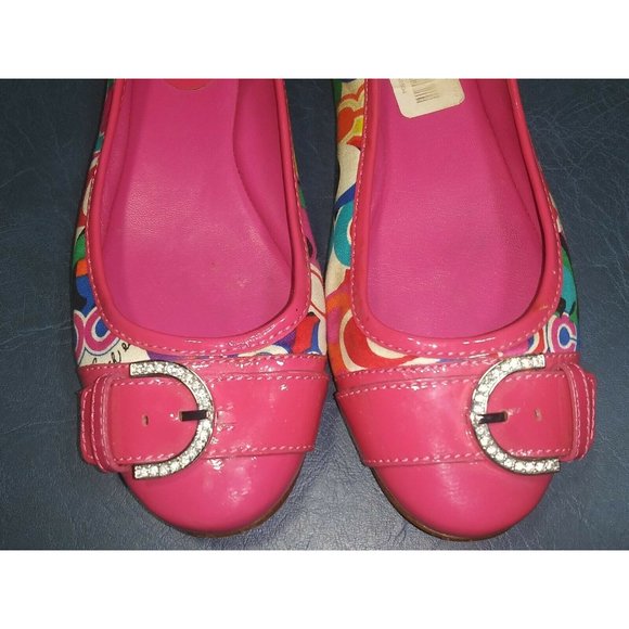 EXC COND Coach Remmi Poppy Pink 8M Patent Leather - Picture 4 of 5